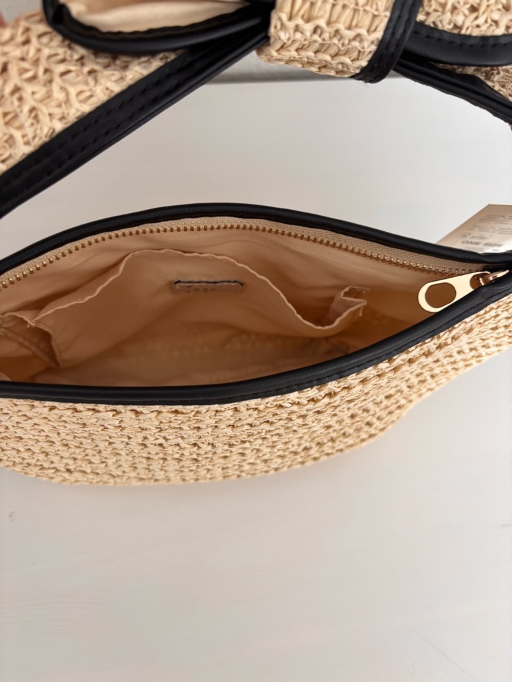 A NEW DAY Knot Handle Raffia Purse NWT - Picture 3 of 8